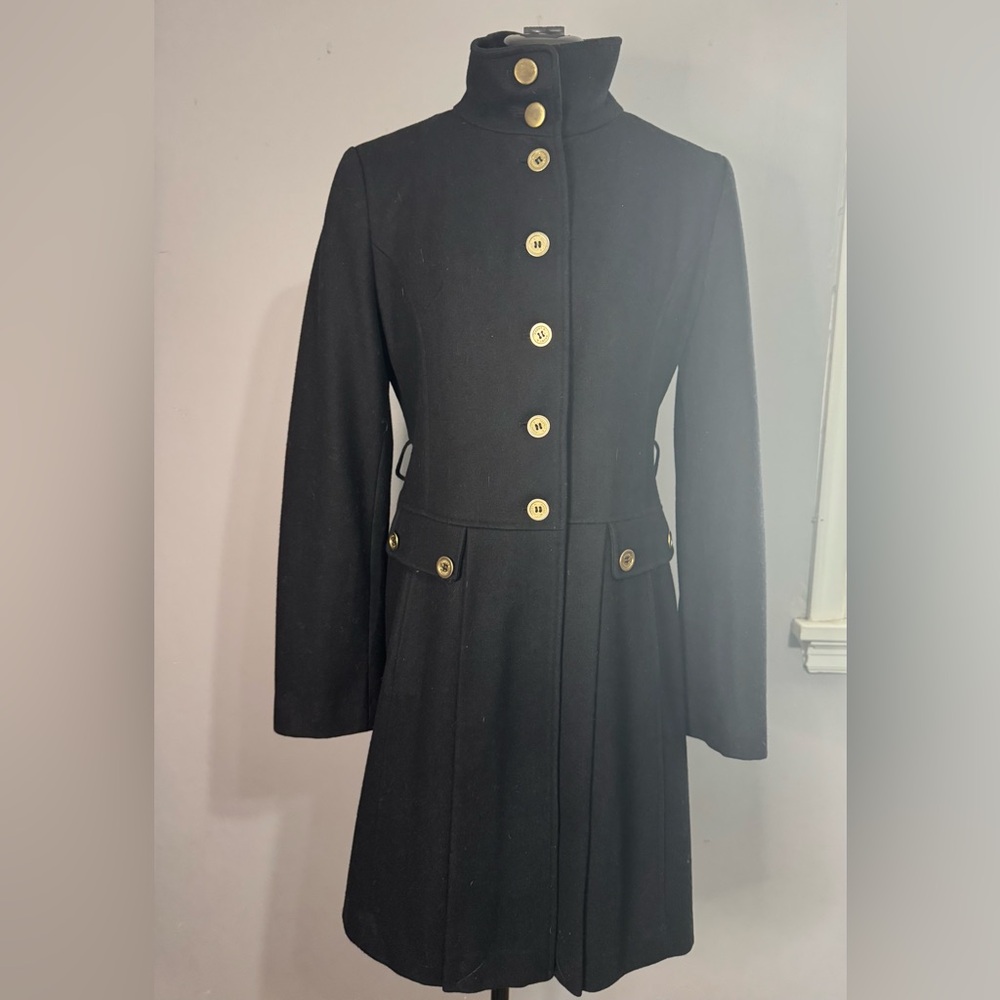 Black Coat with Gold Buttons